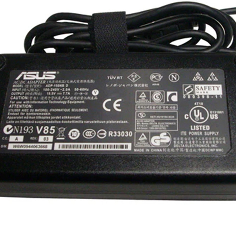 Asus Original 19.5V 7.7A 150W AC Power Adapter Laptop Charger ADP-150NB D for G74SX G53SX, 5.5*2.5mm